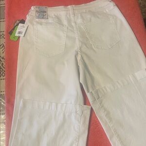 Royalty For Me Women's White Straight Leg Jeans